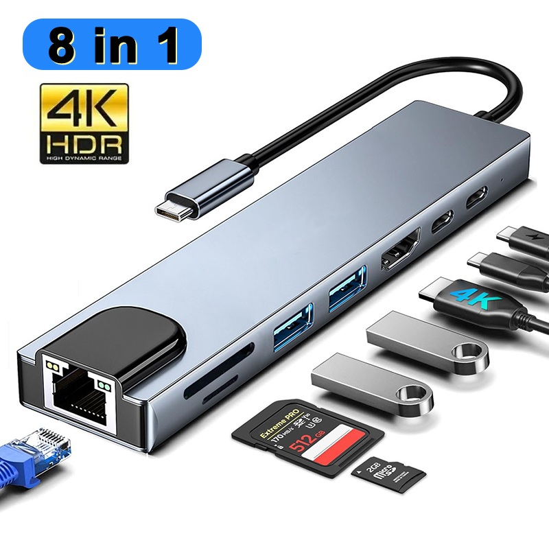 Usb C Docking Hub - MacBook Pro USB 어댑터용 8 In