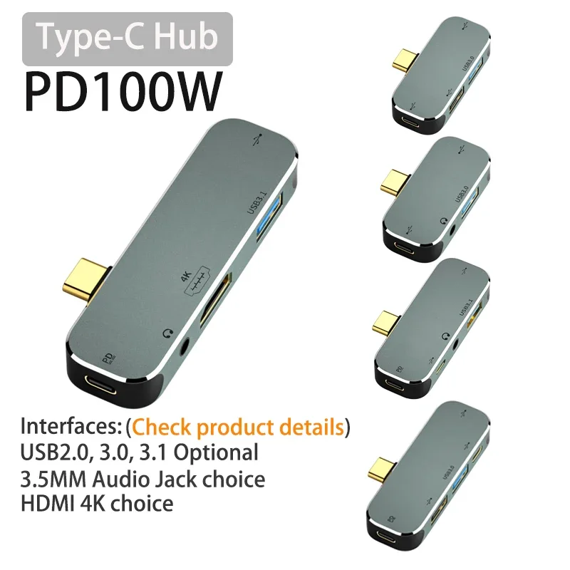 Usb C Docking Hub - 맥북용 전원 공급 허브, C타입 to