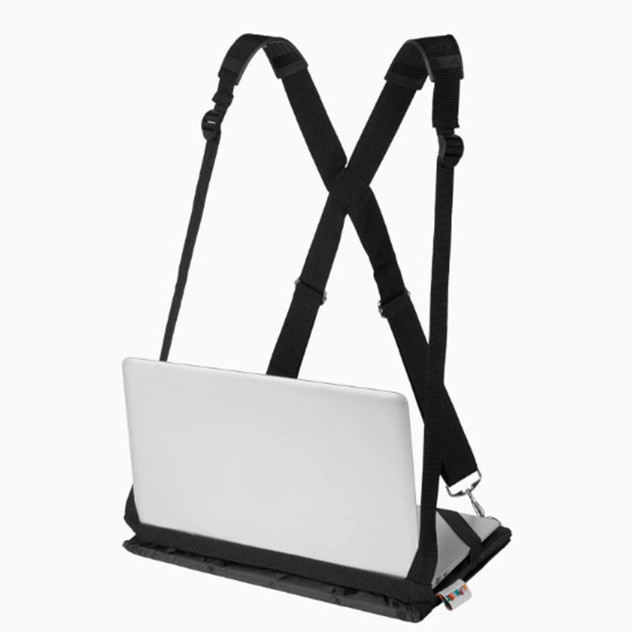 Laptop Accessories Organizer Bag - 어깨끈과 수납 주머니가 있는 웨어러블 노트북