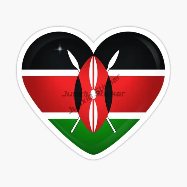 Laptop Accessories Kenya - 케냐 국기 지도 스티커 범퍼 비닐
