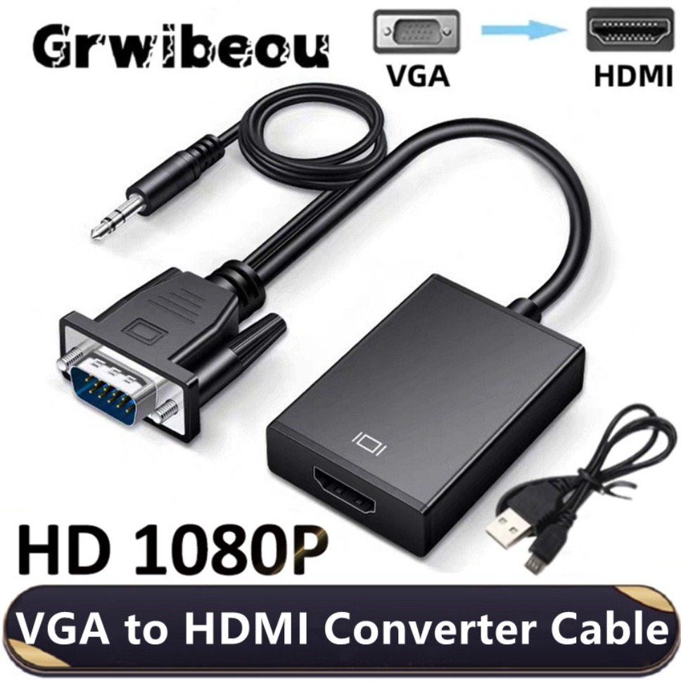 Hdmi Vga Adapter - HD 1080P VGA-HDMI 어댑터 케이블 (3.5mm