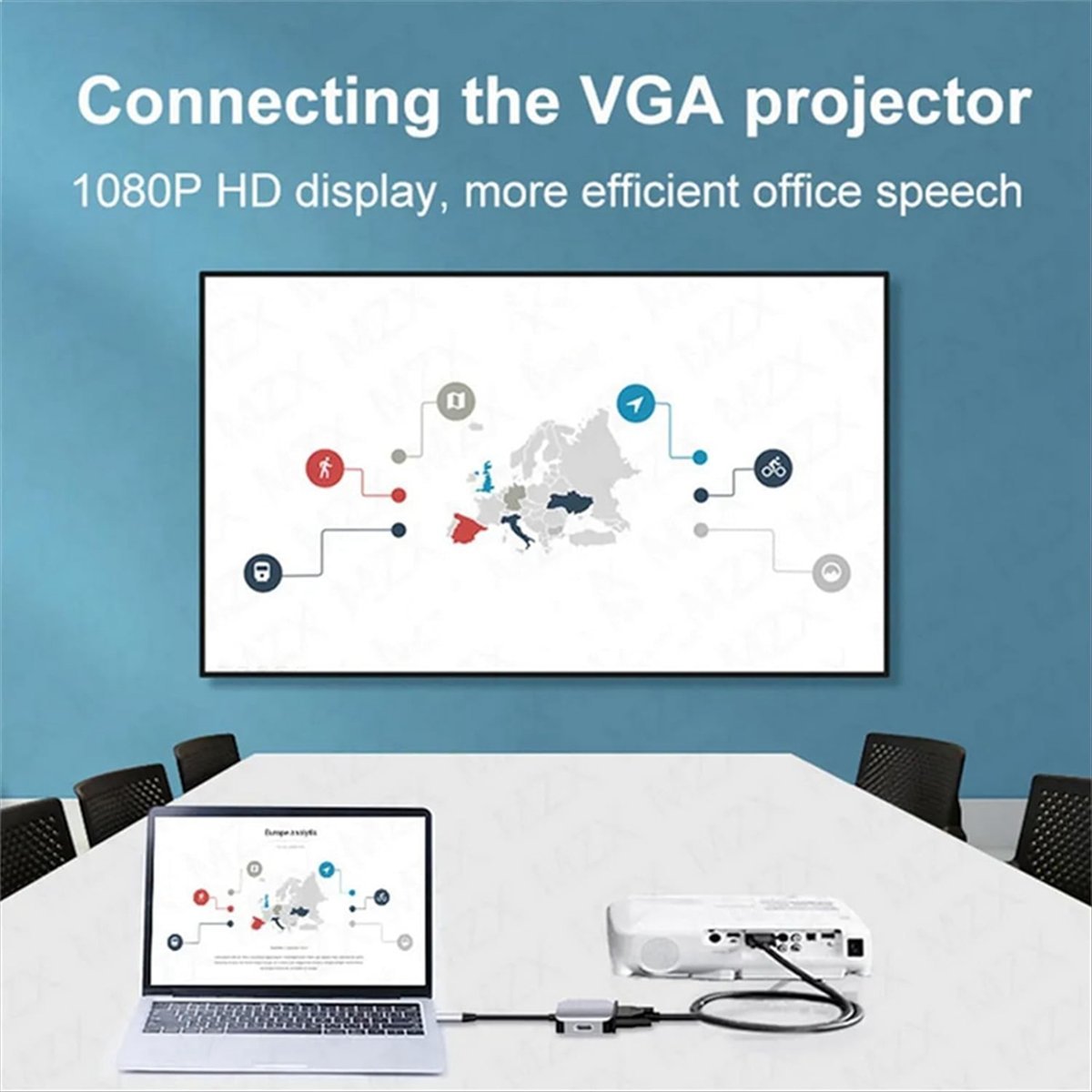 Hdmi Vga Adapter - *A14E USB C 도킹 스테이션, 노트북