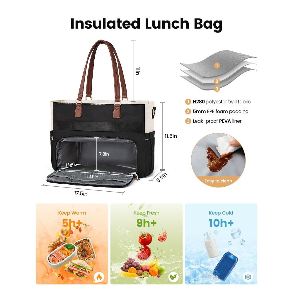 대용량 보온 도시락 가방 3 in 1 디자인 컵홀더 노 - Laptop Accessories Organizer Bag 리뷰 및 가격