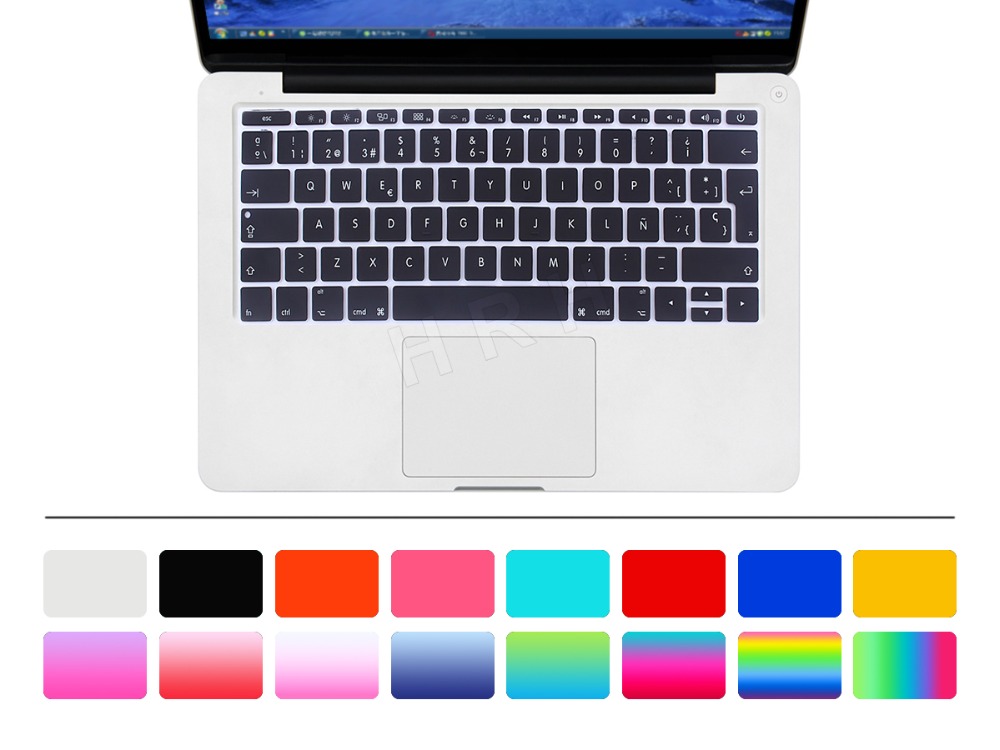 HRH EU 스페인어 키보드 커버 실리콘 스킨, 맥 프 - Mac Laptop Accessories 리뷰 및 가격