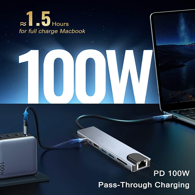MacBook Pro USB 어댑터용 8 In 1 US - Usb C Docking Hub 리뷰 및 가격