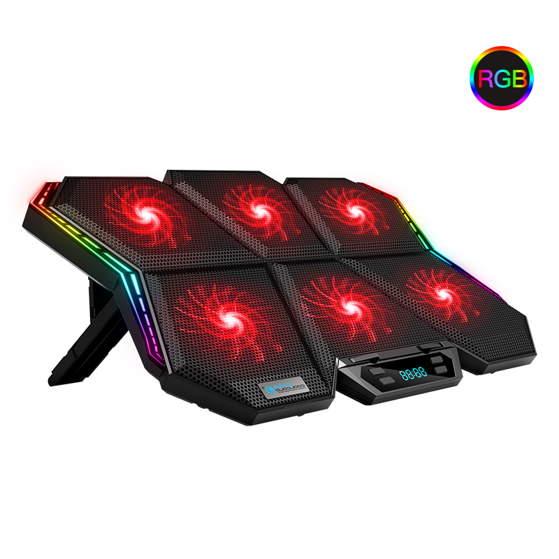 RGB 노트북 쿨러 게이밍 스타일 USB 6팬 고성능  - Laptop Accessories Cooling Pad 리뷰 및 가격
