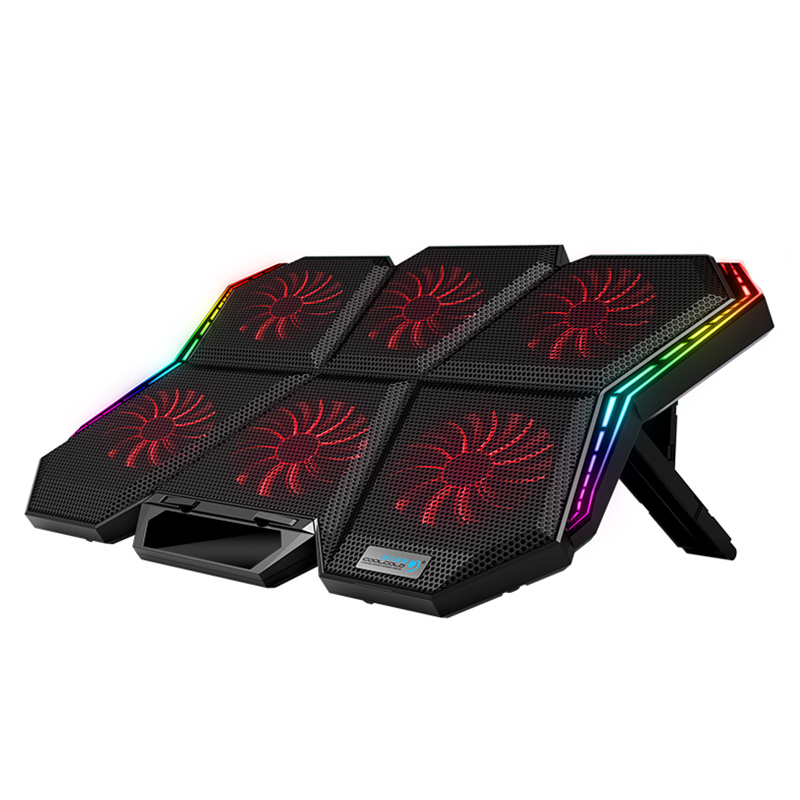 RGB 노트북 쿨러 게이밍 스타일 USB 6팬 고성능  - Laptop Accessories Cooling Pad 리뷰 및 가격