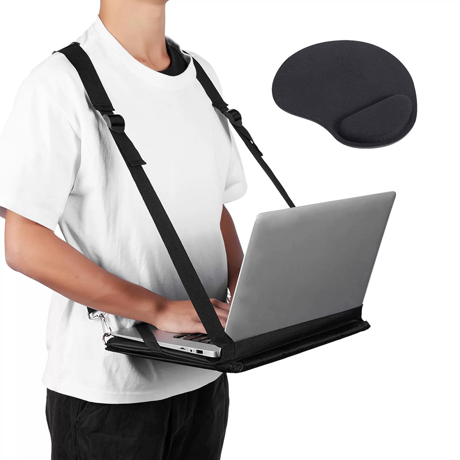 어깨끈과 수납 주머니가 있는 웨어러블 노트북 가방, 휴 - Laptop Accessories Organizer Bag 리뷰 및 가격