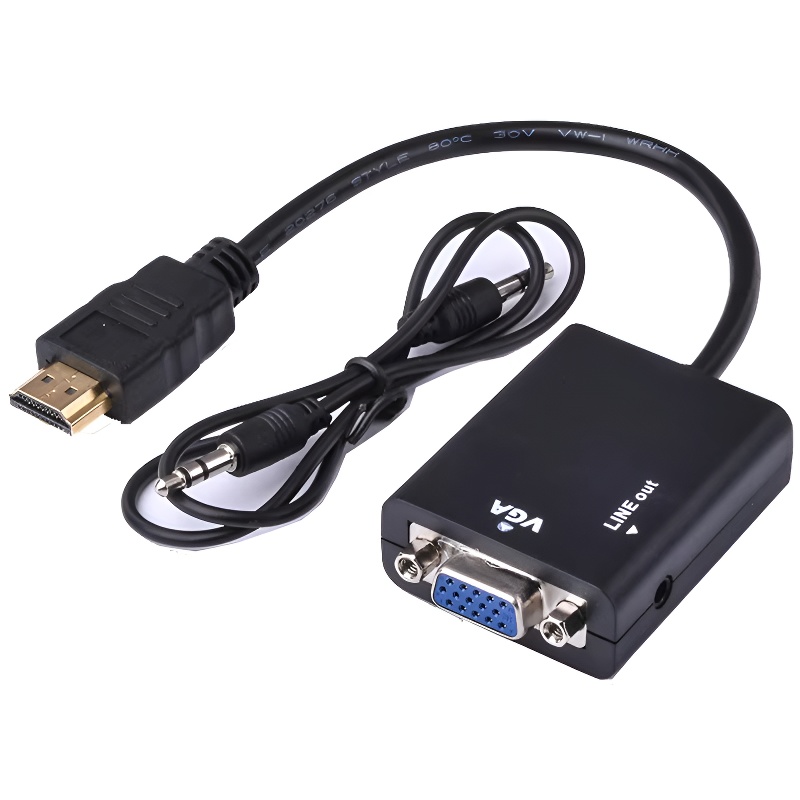 HDMI 호환 VGA 오디오 지원 HDMI 수컷에서 V - Hdmi Vga Adapter 리뷰 및 가격