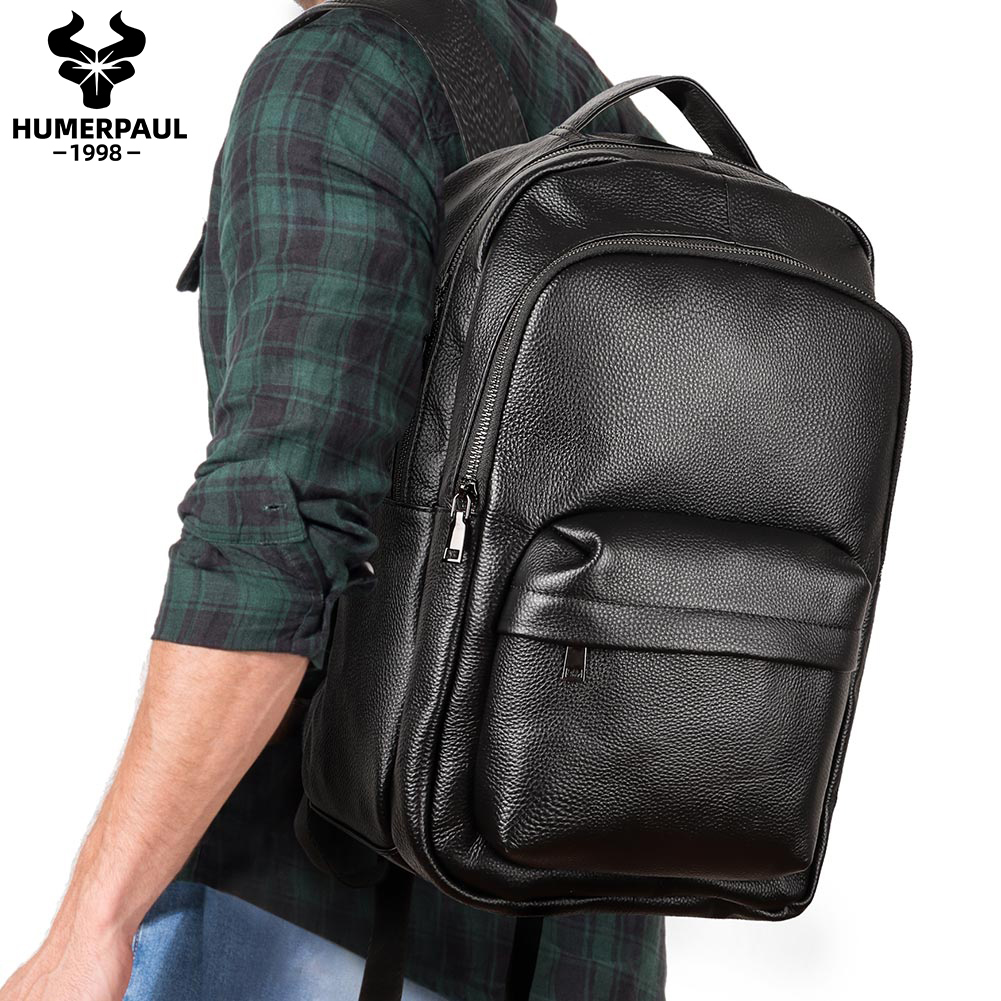HUMERPAUL 남성용 탑 레이어 가죽 배낭, 대용량 - Laptop Accessories Organizer Bag 리뷰 및 가격