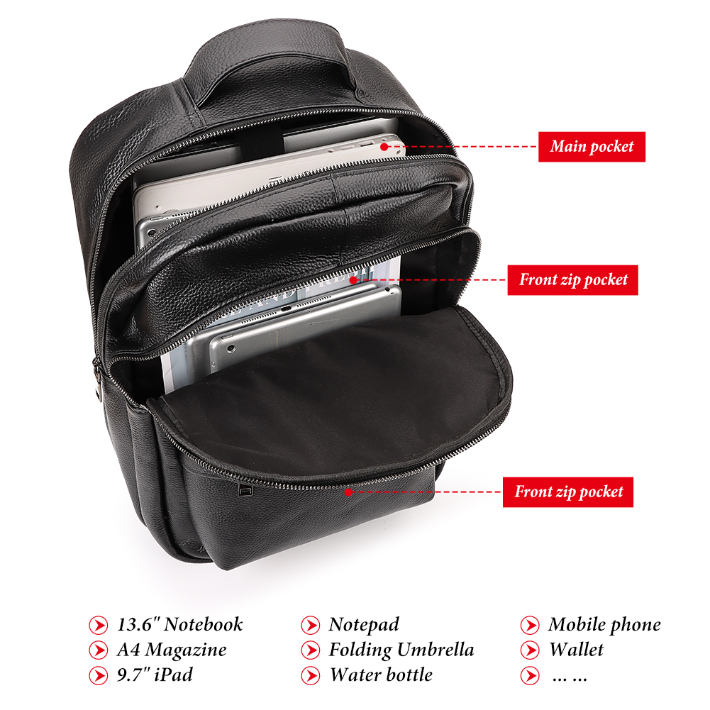 HUMERPAUL 남성용 탑 레이어 가죽 배낭, 대용량 - Laptop Accessories Organizer Bag 리뷰 및 가격