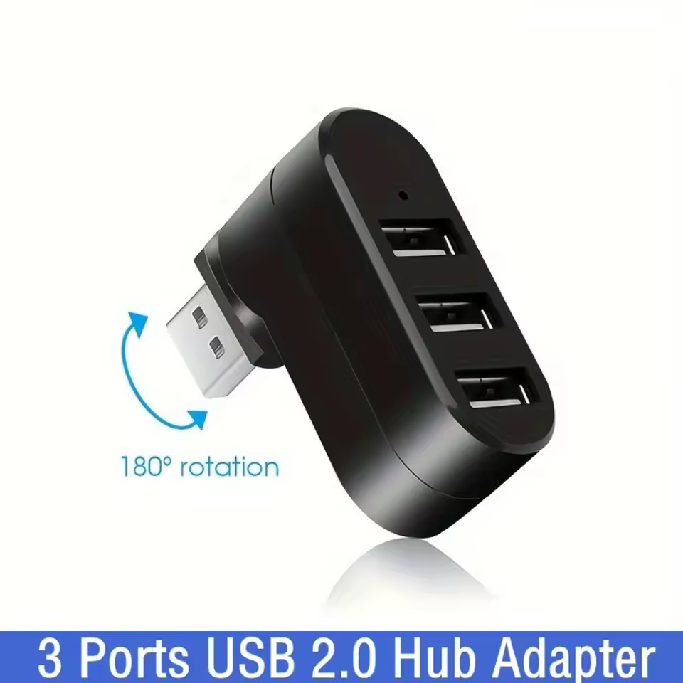 USB 2.0 허브 3포트 180 °   회전식 분배기 - Mac Laptop Accessories 리뷰 및 가격