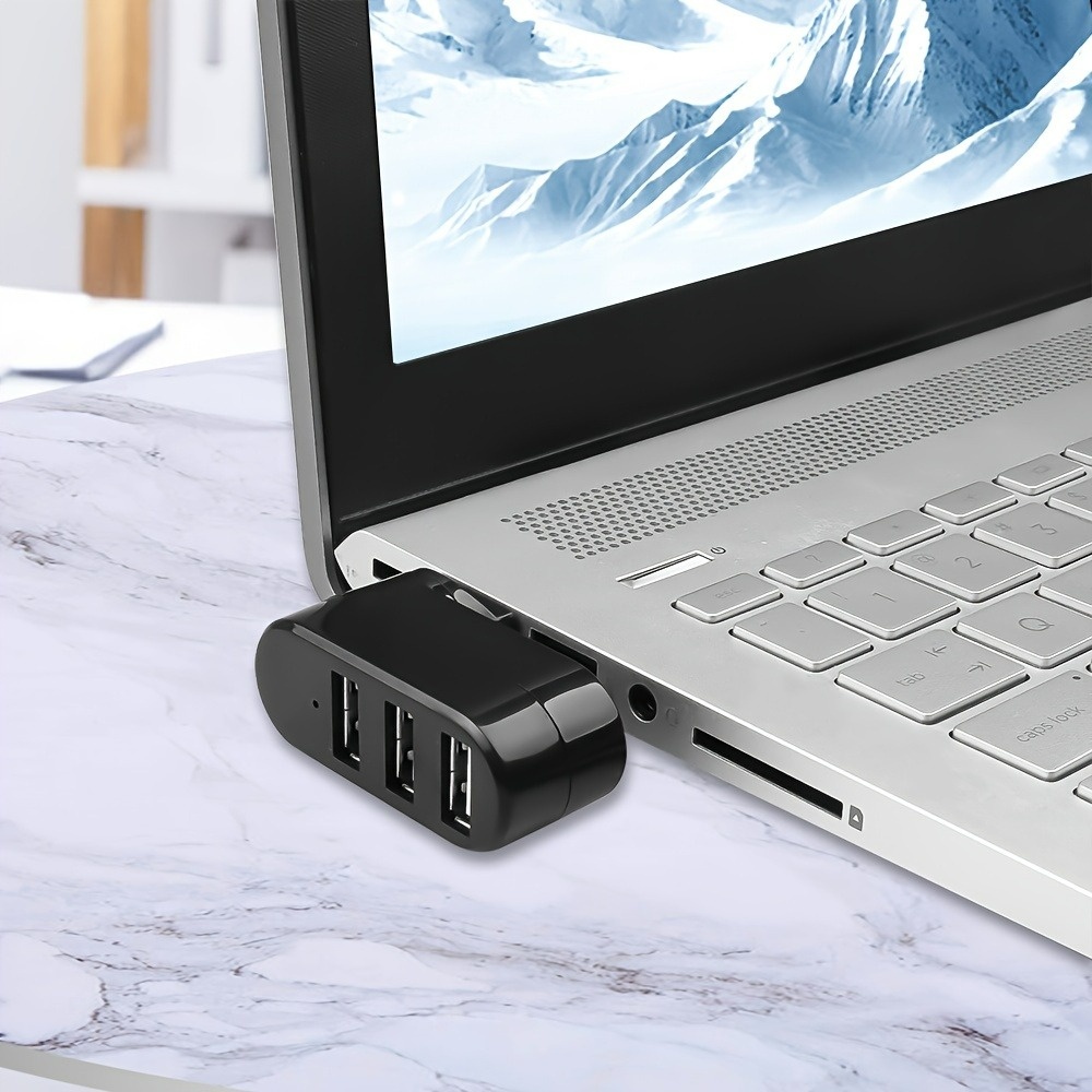 USB 2.0 허브 3포트 180 °   회전식 분배기 - Mac Laptop Accessories 리뷰 및 가격