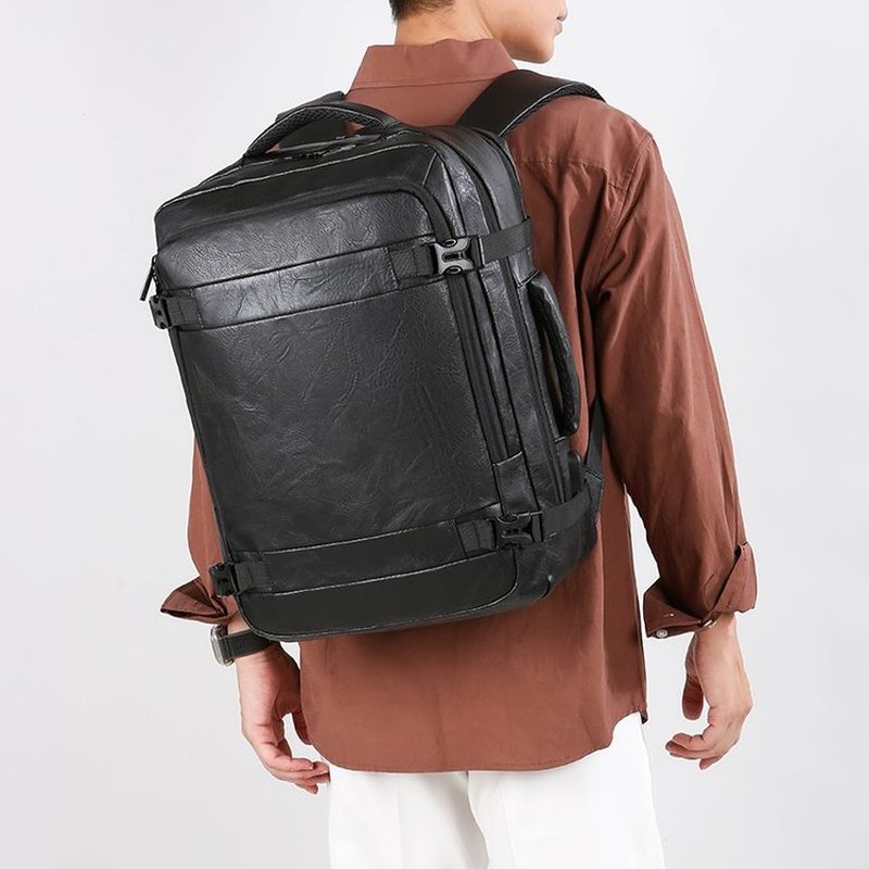 2027 새로운 남성 배낭 PU 가죽 가방 대형 노트북 - Laptop Accessories Organizer Bag 리뷰 및 가격