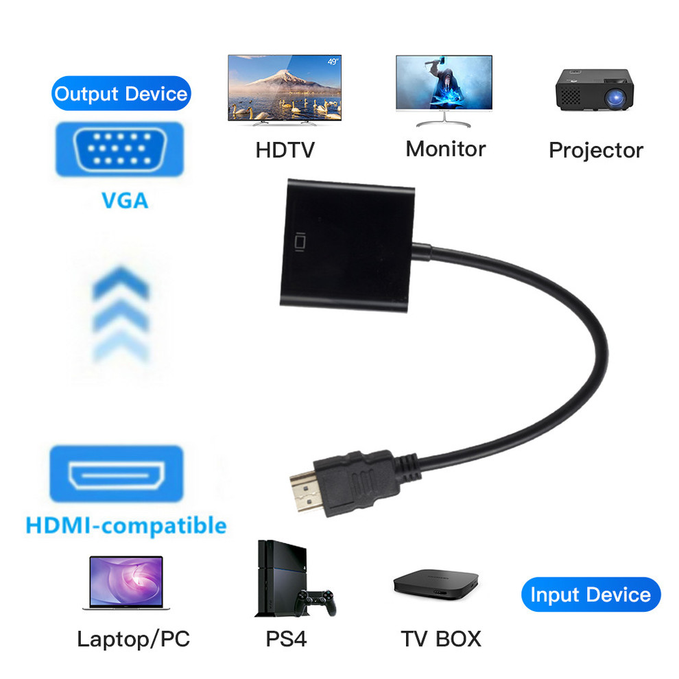 HDMI-PS4 PC 노트북 TV 모니터 프로젝터 10 - Hdmi Vga Adapter 리뷰 및 가격