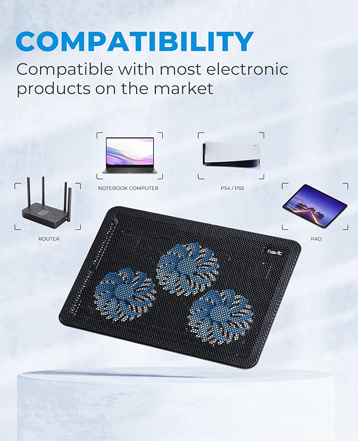 노트북 쿨링 패드, HV-F2056 15.6-17인치  - Laptop Accessories Cooling Pad 리뷰 및 가격