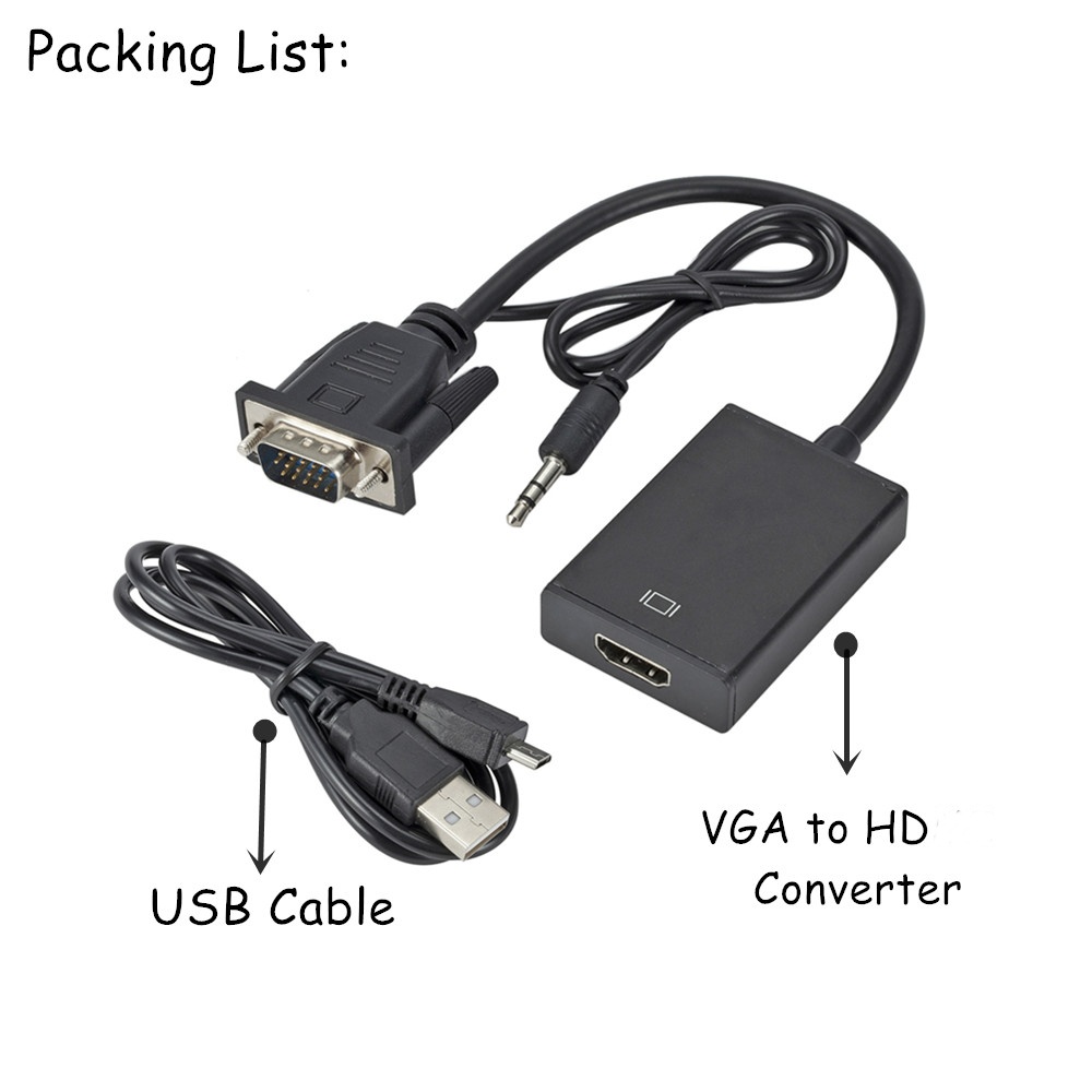 1080P HD VGA TO HD(3.5mm 오디오 케 - Hdmi Vga Adapter 리뷰 및 가격