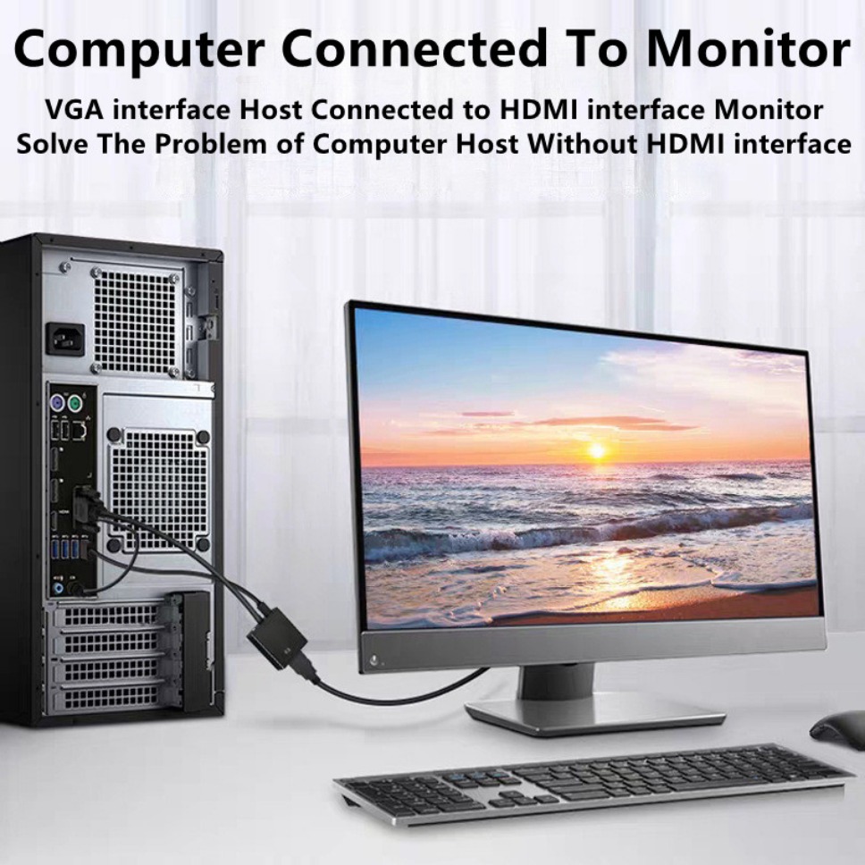 HD 1080P VGA-HDMI 어댑터 케이블 (3.5 - Hdmi Vga Adapter 리뷰 및 가격