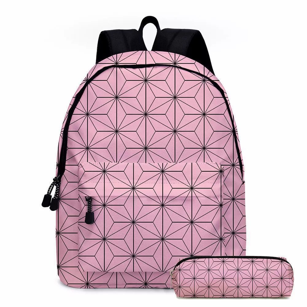 애니메이션 악마 슬레이어 배낭 연필 케이스 2Pcs 세 - Laptop Accessories Organizer Bag 리뷰 및 가격