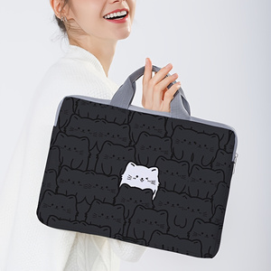 라인 캣 프린트 노트북 핸드백 충격 방지 휴대용 컴퓨터 - Laptop Accessories Organizer Bag 리뷰 및 가격
