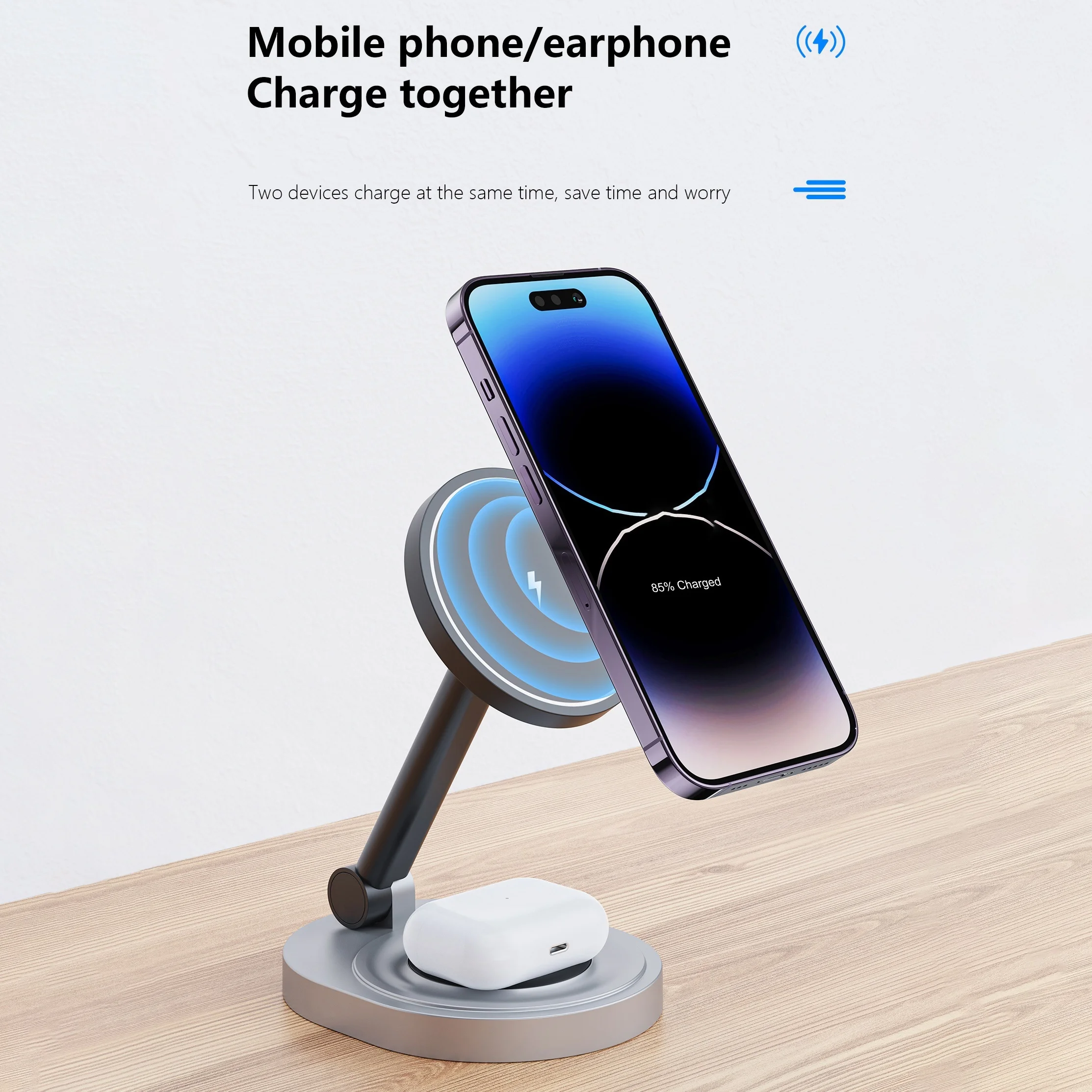 2 In 1 자기 무선 충전기 스탠드 패드 iPhone - Usb C Docking Hub 리뷰 및 가격