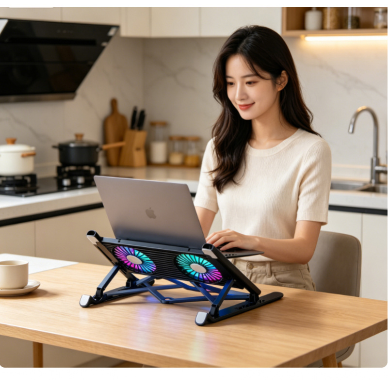 새로운 노트북 쿨러 베이스 스탠드 접이식 노트북 쿨링  - Laptop Accessories Cooling Pad 리뷰 및 가격