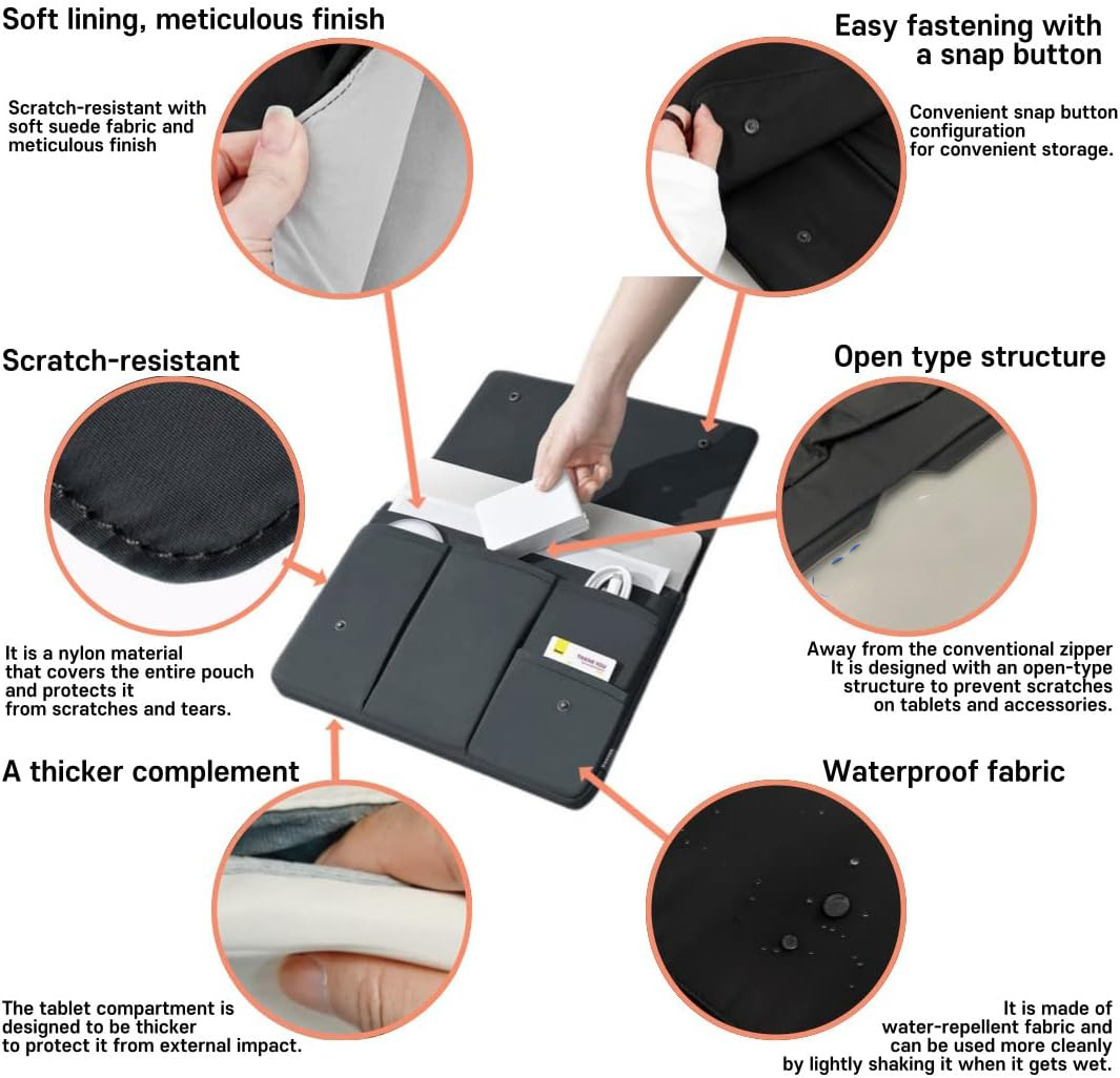 노트북 슬리브 가방 맥북 아이패드 노트북용 방수 충격  - Laptop Accessories Organizer Bag 리뷰 및 가격