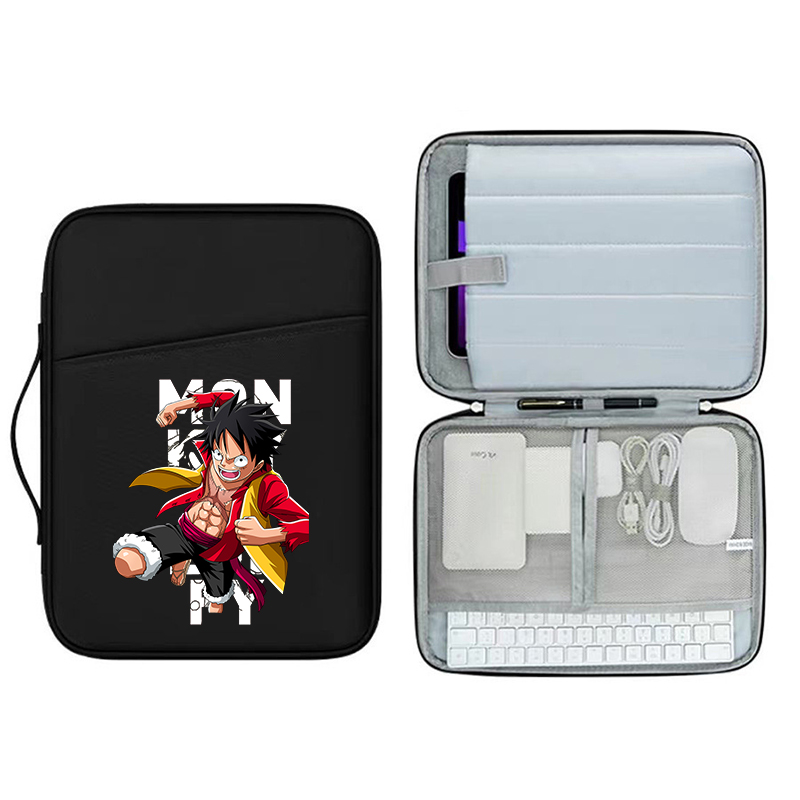 새로운 원피스 노트북 슬리브 가방 애니메이션 만화 방수 - Laptop Accessories Organizer Bag 리뷰 및 가격
